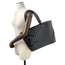 将图像加载到图库查看器中,CHANEL Cambon line Tote Bag BlackA25169 Lambskin Size Large