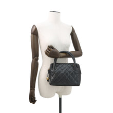 Load image into Gallery viewer, CHANEL Matelasse 2way Handbag Black Caviar Leather