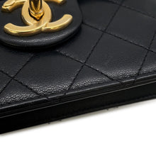 将图像加载到图库查看器中,CHANEL Pearl Chain Shoulder Bag BlackAS0584 Lambskin