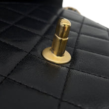 将图像加载到图库查看器中,CHANEL Pearl Chain Shoulder Bag BlackAS0584 Lambskin