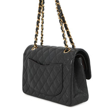 Load image into Gallery viewer, CHANEL Matelasse Double Flap Chain Shoulder Bag BlackA01113 Caviar Leather Size 23