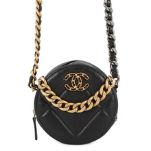 将图像加载到图库查看器中,CHANEL CHANEL19 Round ChainShoulder Bag BlackAP0945 Lambskin
