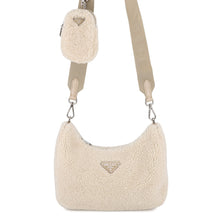 Load image into Gallery viewer, PRADA Hobo Bag Shoulder Bag Beige1BC151 pile