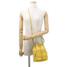 将图像加载到图库查看器中,PRADA Duet 2way Bag Yellow1BH038 Calf Leather Saffiano LeatherLeather
