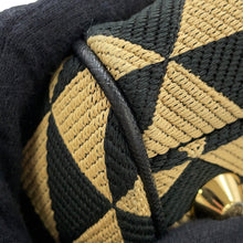 Load image into Gallery viewer, PRADA Symbol EmbroideryFabric Travel Bag Beige/Black2VC034 Canvas Saffiano LeatherLeather