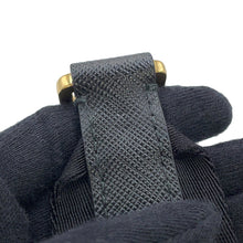 Load image into Gallery viewer, PRADA Symbol EmbroideryFabric Travel Bag Beige/Black2VC034 Canvas Saffiano LeatherLeather