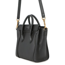 将图像加载到图库查看器中,CELINE Luggage Shopper Tote Black168243 Leather Size Nano