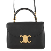Load image into Gallery viewer, CELINE Teen Nino Shoulder Bag Black118113 Calf Leather