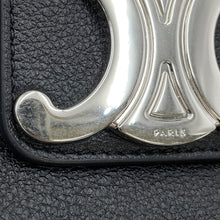将图像加载到图库查看器中,CELINE Victoire Chain Shoulder Bag Black115853 Calf Leather Size Medium
