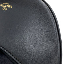 Load image into Gallery viewer, Valentino Garavani V Logo Moon Chain Handbag Black Leather