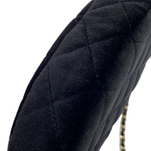 将图像加载到图库查看器中,CHANEL Half Moon ChainShoulder Bag Black Velour