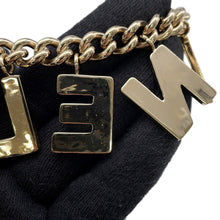 将图像加载到图库查看器中,CHANEL Logo Bracelet Gold/BlackAB8724 Gold Plated