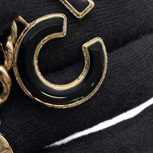 将图像加载到图库查看器中,CHANEL Logo Bracelet Gold/BlackAB8724 Gold Plated