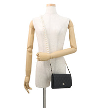 将图像加载到图库查看器中,CHANEL Pearl Chain Wallet BlackAP2579 Lambskin