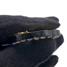 Load image into Gallery viewer, GUCCI logo hair clip Black627917 Plastic Rhinestone