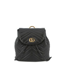 将图像加载到图库查看器中,GUCCI GG Marmont Backpack Black528129 Leather