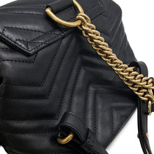 将图像加载到图库查看器中,GUCCI GG Marmont Backpack Black528129 Leather