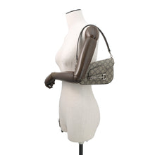 Load image into Gallery viewer, GUCCI Horsebit 1955 GG Supreme Shoulder Bag Beige/Brown774209 PVC Leather Size Mini