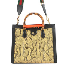 将图像加载到图库查看器中,GUCCI Diana Tote Bag Black/Beige678842 Leather Size Large