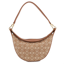 Load image into Gallery viewer, LOEWE Luna Anagram One Shoulder Bag TanA923PM1X02 Jacquard Leather Size Small