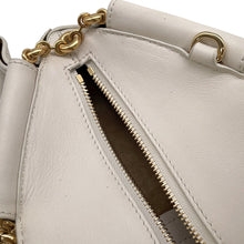 Load image into Gallery viewer, LOEWE Paseo ChainShoulder Bag White Leather Size Small