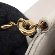 Load image into Gallery viewer, LOEWE Paseo ChainShoulder Bag White Leather Size Small