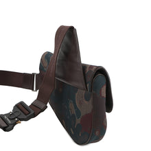 将图像加载到图库查看器中,Dior Peter Doyck collaboration camouflage saddlebag Brown Canvas Leather