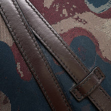 将图像加载到图库查看器中,Dior Peter Doyck collaboration camouflage saddlebag Brown Canvas Leather