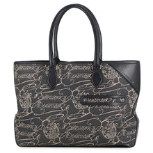 将图像加载到图库查看器中,Berluti Calligraphy Tote Bag Green/Navy Leather Canvas