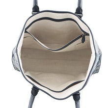 将图像加载到图库查看器中,Berluti Calligraphy Tote Bag Green/Navy Leather Canvas