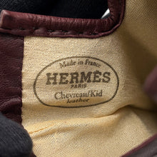 将图像加载到图库查看器中,HERMES Gloves Size 7 1/2 Brown Leather