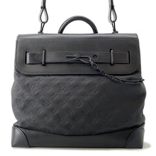 将图像加载到图库查看器中,LOUIS VUITTON Steamer NoirM55701 Monogram・Taurillon Size PM