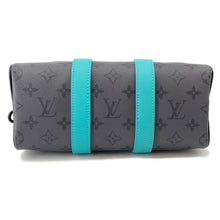将图像加载到图库查看器中,LOUIS VUITTON Keepall Bandouliere Turquoise/NoirM11645 Monogram Eclipse Reverse Size 25