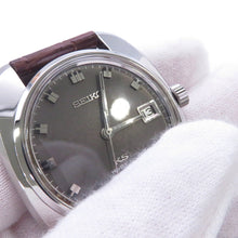 Load image into Gallery viewer, SEIKO King Seiko Hi-Beat W37mm Stainless Steel Leather Gray Dial4502-8000
