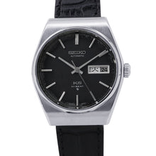 将图像加载到图库查看器中,SEIKO King Seiko Hi-Beat W35mm Stainless Steel Leather Navy Dial5626-8011