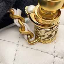 将图像加载到图库查看器中,CHANEL Matelasse Coco Handle Top Handle 2-Way Handbag 2025 Model with Matelasse Design Accessories WhiteAS2215 Lambskin Size XXS