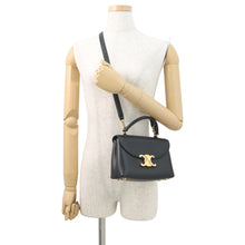 Load image into Gallery viewer, CELINE Teen Nino 2-Way Handbag Black118113 Calf Leather