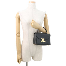 Load image into Gallery viewer, CELINE Teen Nino 2-Way Handbag Black118113 Calf Leather
