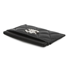 将图像加载到图库查看器中,CHANEL Matelasse Card Case BlackAP3990 Lambskin/Rhinestone