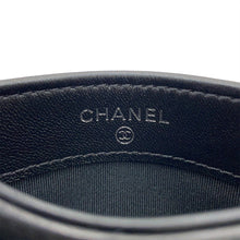 将图像加载到图库查看器中,CHANEL Matelasse Card Case BlackAP3990 Lambskin/Rhinestone
