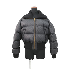 Load image into Gallery viewer, LOUIS VUITTON Cropped Monogram Puffer Jacket MonogramPattern/Short Length Size 38 Noir Nylon76% Polyurethane24%