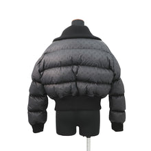 Load image into Gallery viewer, LOUIS VUITTON Cropped Monogram Puffer Jacket MonogramPattern/Short Length Size 38 Noir Nylon76% Polyurethane24%