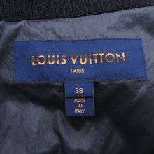 Load image into Gallery viewer, LOUIS VUITTON Cropped Monogram Puffer Jacket MonogramPattern/Short Length Size 38 Noir Nylon76% Polyurethane24%