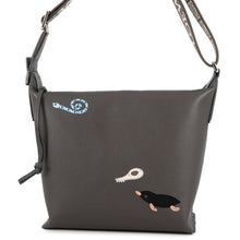 Load image into Gallery viewer, LOEWE Mandragora Cuby Snafujita Shoulder Bag CharcoalBrownB906Q63X02 Leather