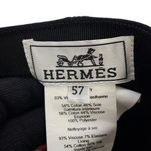 将图像加载到图库查看器中,HERMES Cap "Tess" Milan jersey Size 57 Black Rayon93% Polyurethane7%