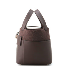 将图像加载到图库查看器中,HERMES Picotin Lock Go Team Ebene Swift Leather Felt Size PM