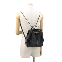 将图像加载到图库查看器中,CHANEL CHANEL 25 Medium Backpack BlackAS5600 Caviar Leather Size Medium