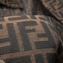 将图像加载到图库查看器中,FENDI Logo Print Jacket Size Chronomat 44 Brown Polyester70% Cotton30%