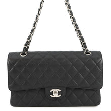 将图像加载到图库查看器中,CHANEL Matelasse W Flap ChainShoulder Bag BlackA01112 Caviar Leather Size 25