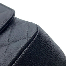 将图像加载到图库查看器中,CHANEL Matelasse W Flap ChainShoulder Bag BlackA01112 Caviar Leather Size 25